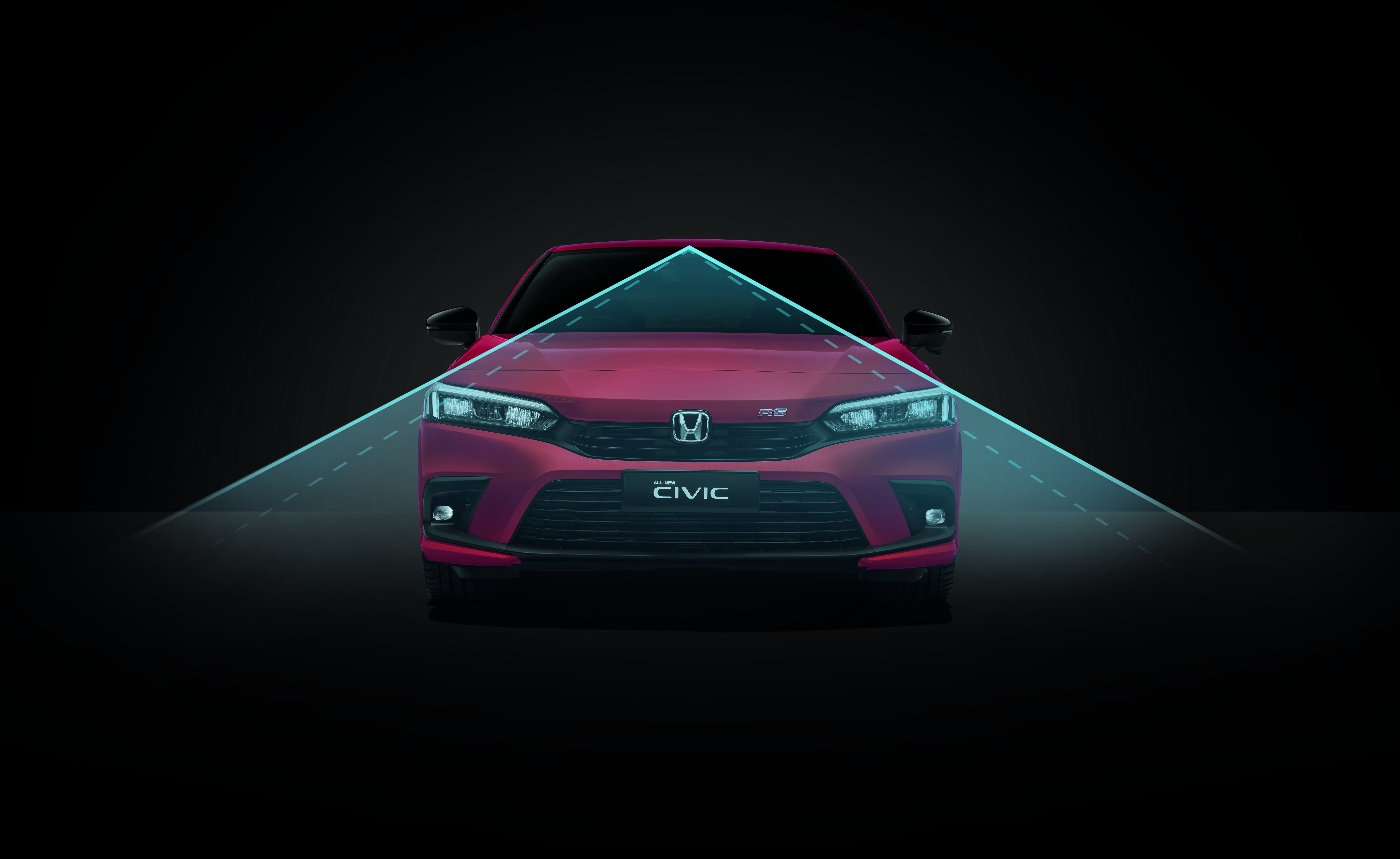 The All-New Civic comes equipped with enhanced Honda SENSING with a new feature - Lead Car Departure Notification System.